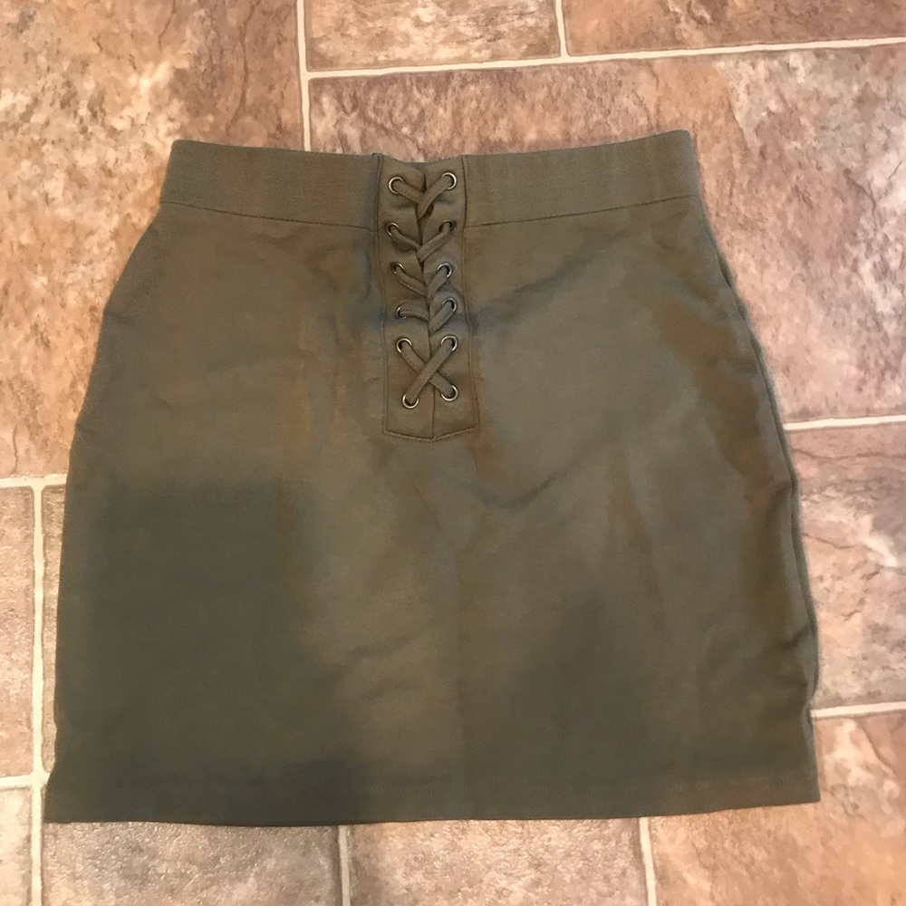 green skirt
